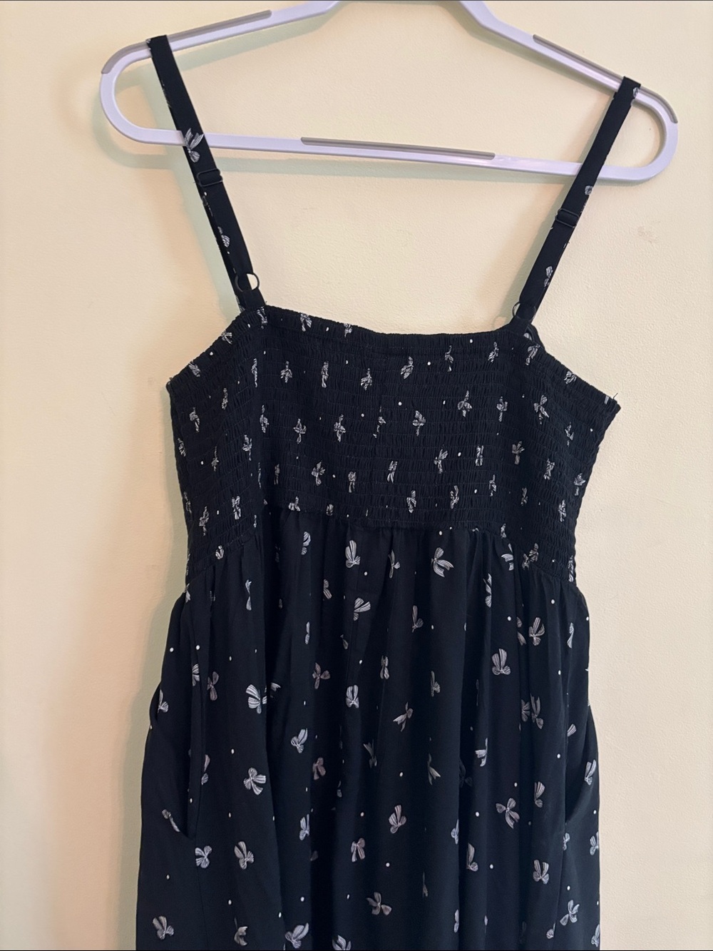 torrid black dress with white bow print - Picture 5 of 7